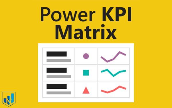 کاستوم ویژوال power kpi matrix