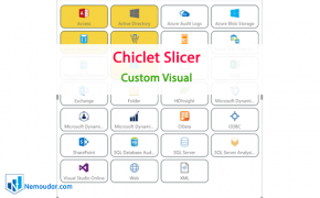 chiclet slicer - power bi custom visual